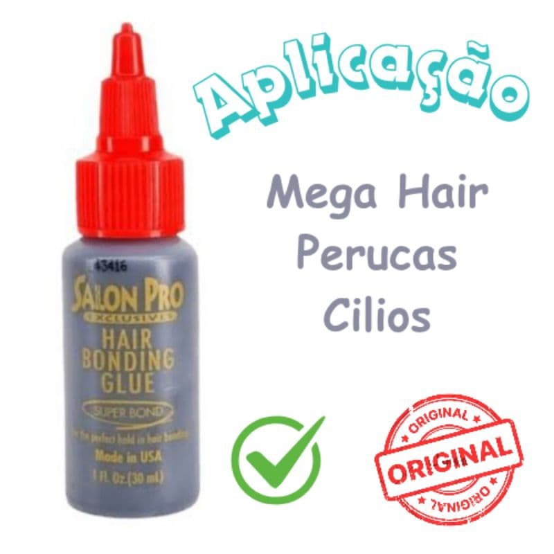 Super Cola Profissional Salon Pro 30ml Mega Hair Lace Perucas Tufinhos