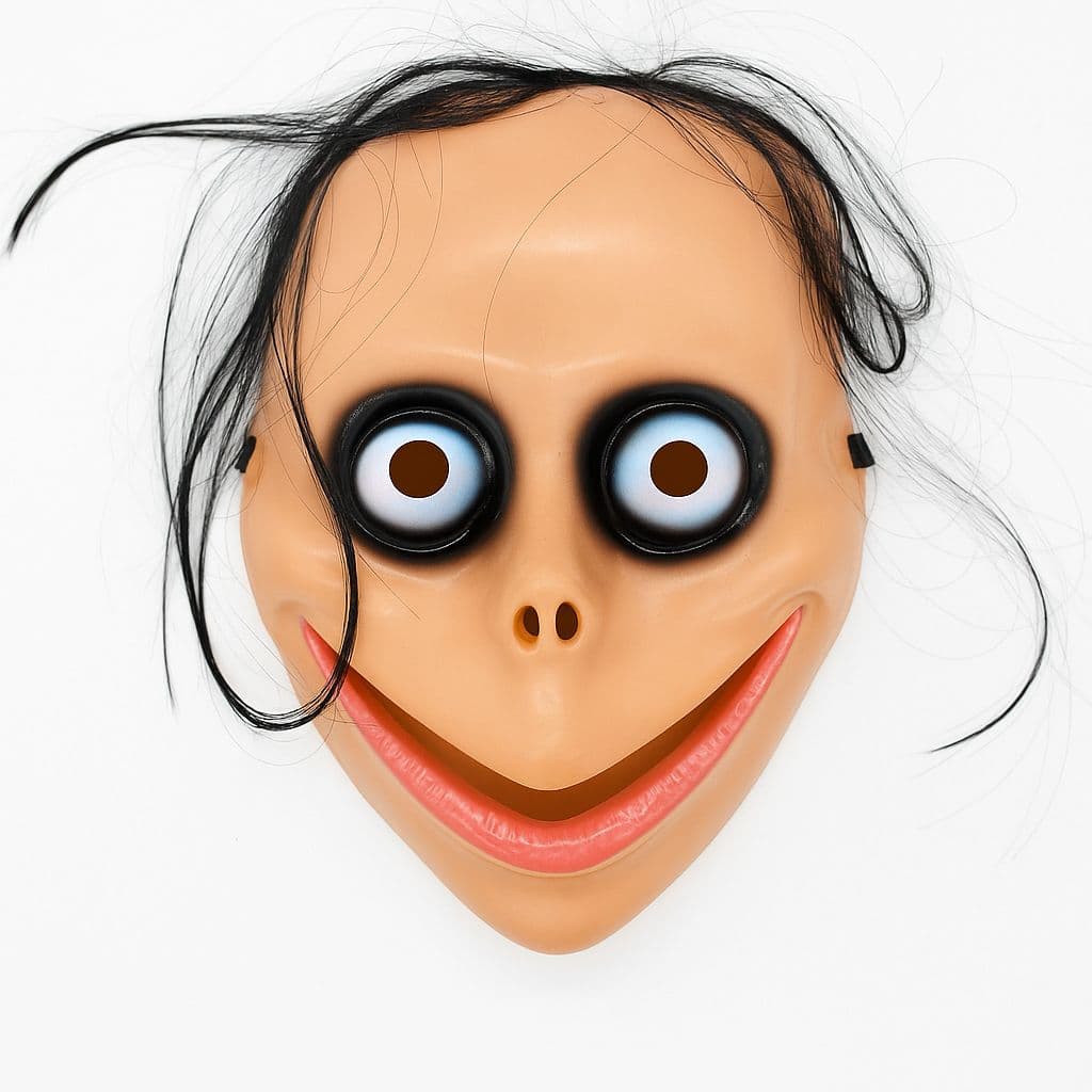 Máscara Terror Momo Boneca Deep Web Assustadora Terror Fantasia Festa Halloween Dia Das Bruxas