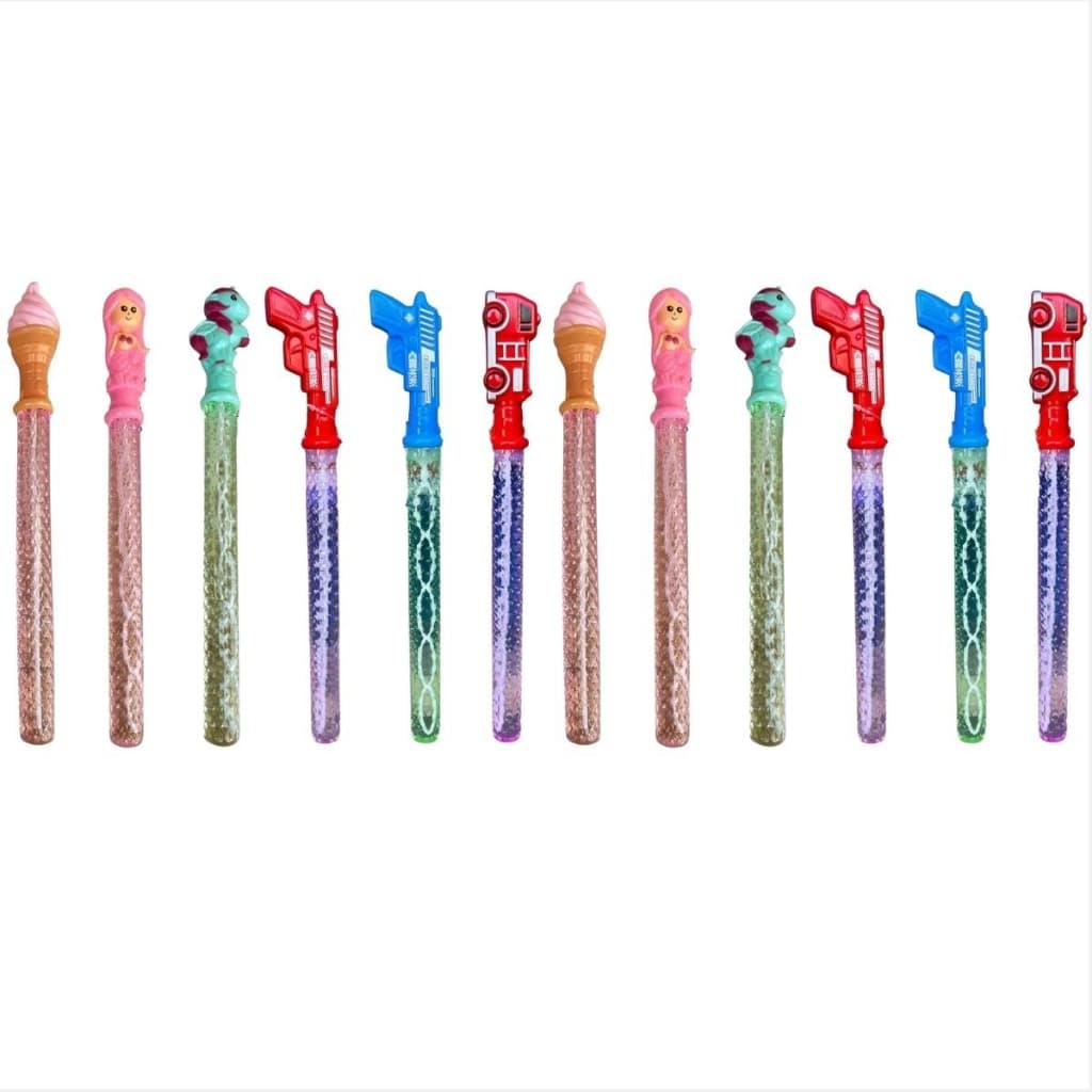 Kit 12 Bolha De Sabão Tubo bastão Gigante Sortido Menino Menina brinquedo infantil ar livre