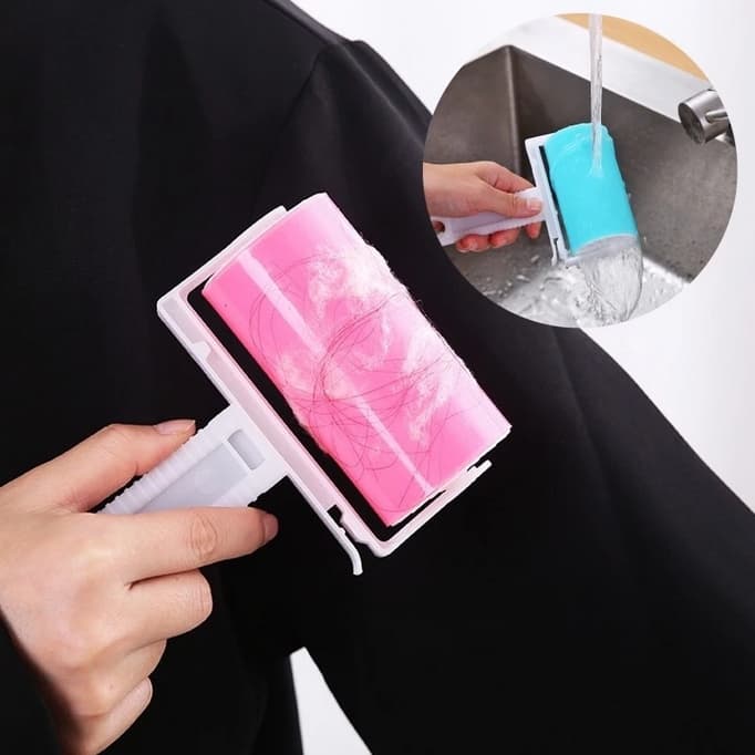 Kit Unidade Tira Pelos Roupas Lavavel Rolo Emborrachado Reutilizavel Multiuso Casa Fiapo Cabelo