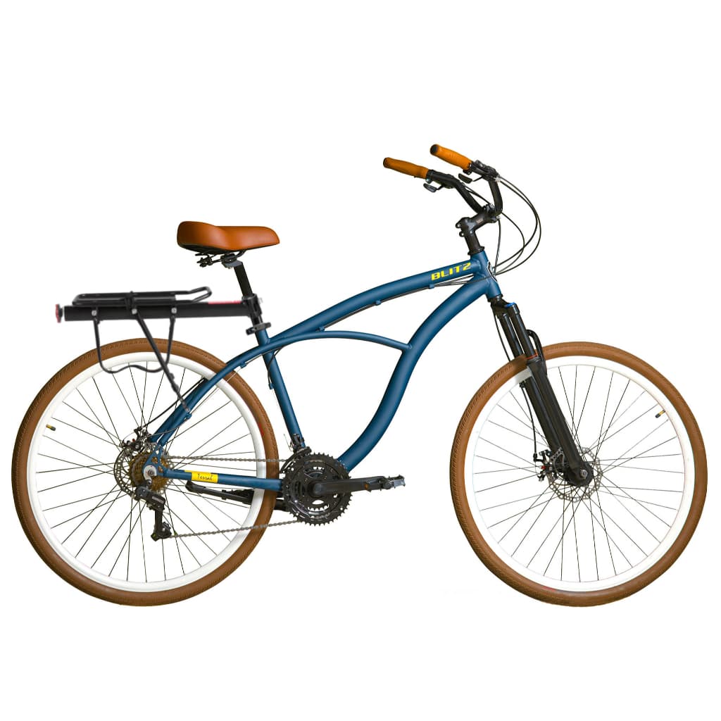 Kit Bicicleta Aro 29 BLITZ Terral 21v + Bagageiro e Cadeado