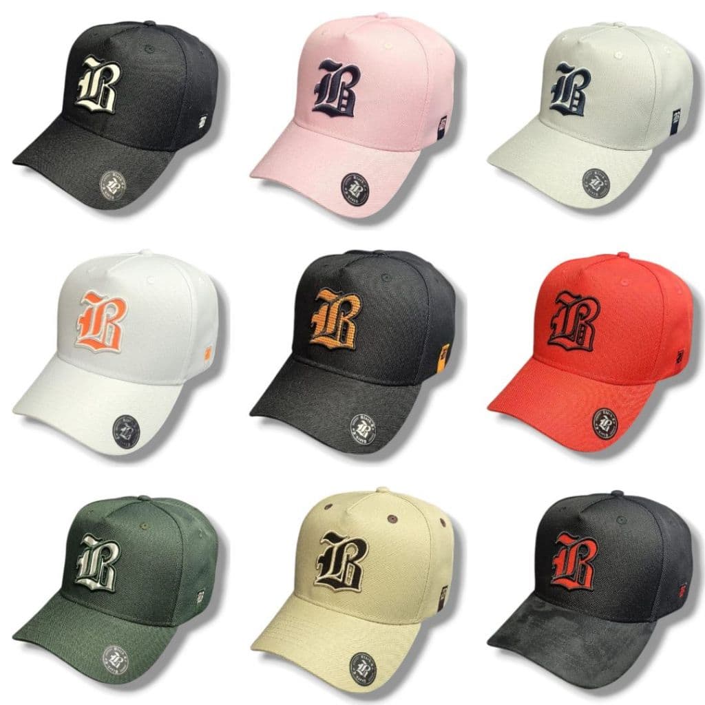 Boné Black.Co Snapback Ajustavel Aba Curva - Varias Cores