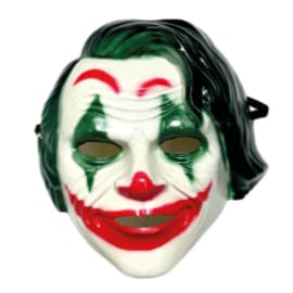 Máscara de Palhaço Coringa Infantil para Halloween e Festas à Fantasia