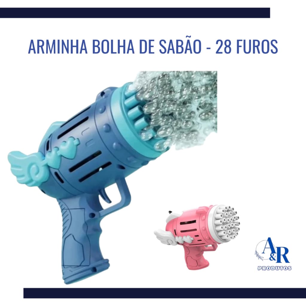 Brinquedo Arminha De Bolha De Sabão Infantil - Máquina De Bolha De Sabão