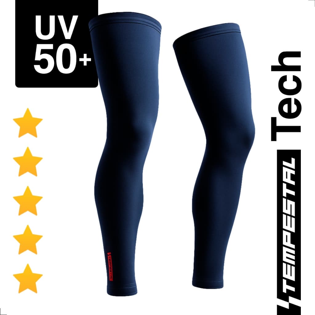 Pernitos Proteção Uv50+ Tempestal com Silicone para Ciclismo Bike Corrida Treino