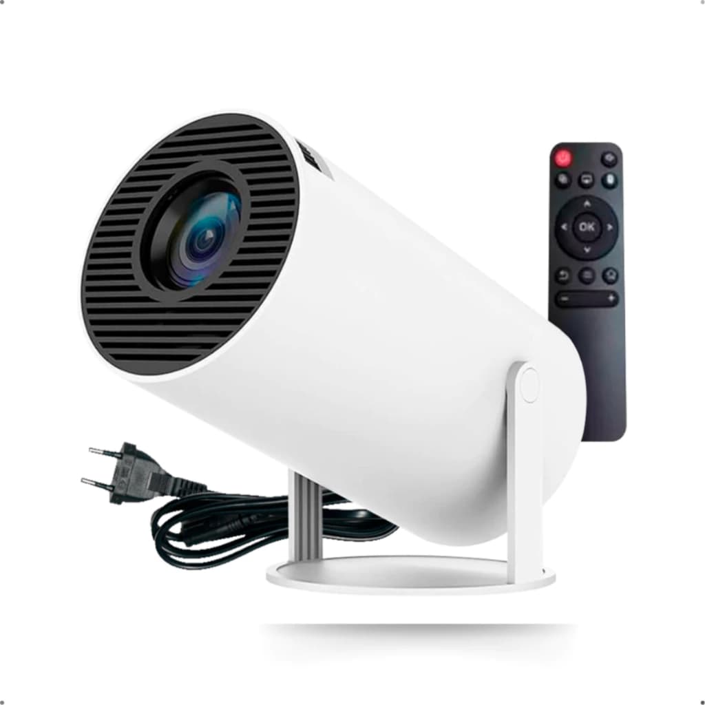 Projetor HY300 Original Portátil Smart Android 11 4K HD HDMI Wifi Bluetooth Alto Falante Embutido