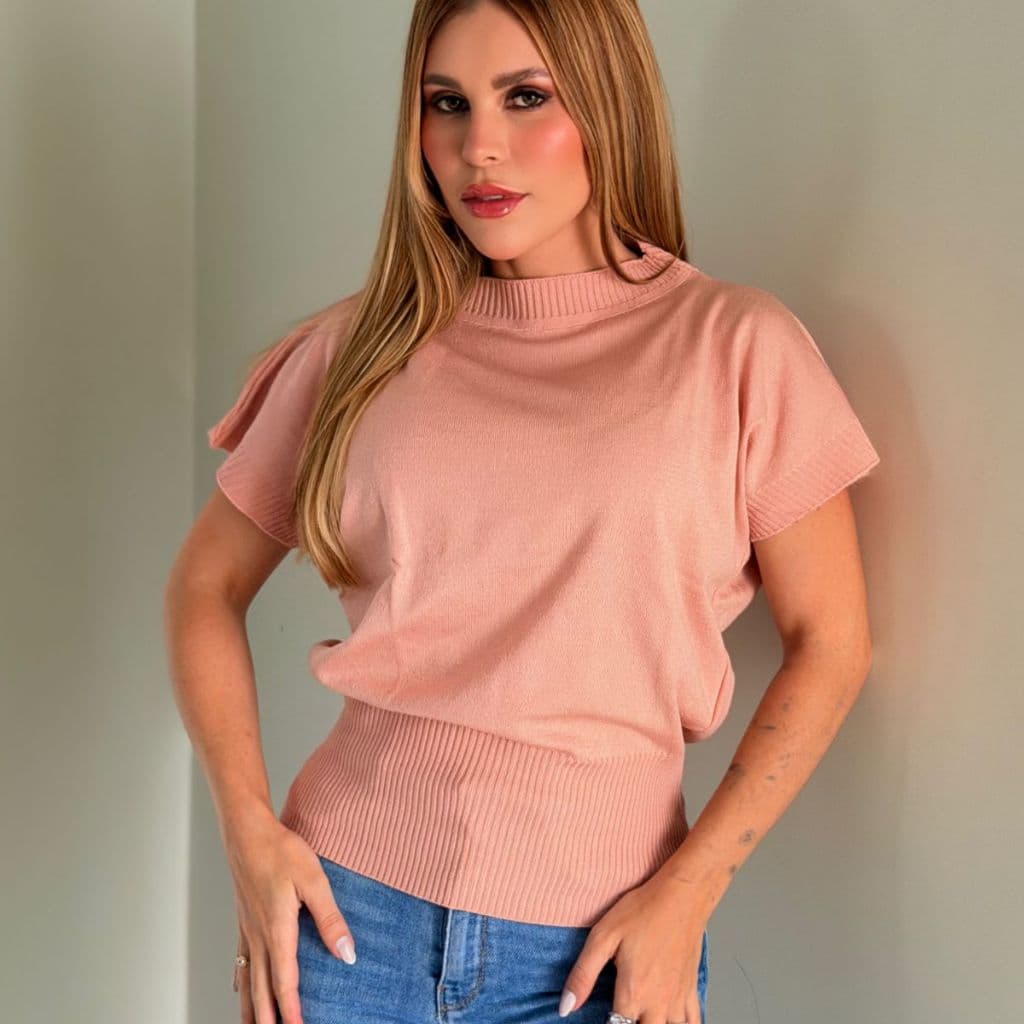 Blusa Morcego Tricot Modal Primavera Verão Lançamento