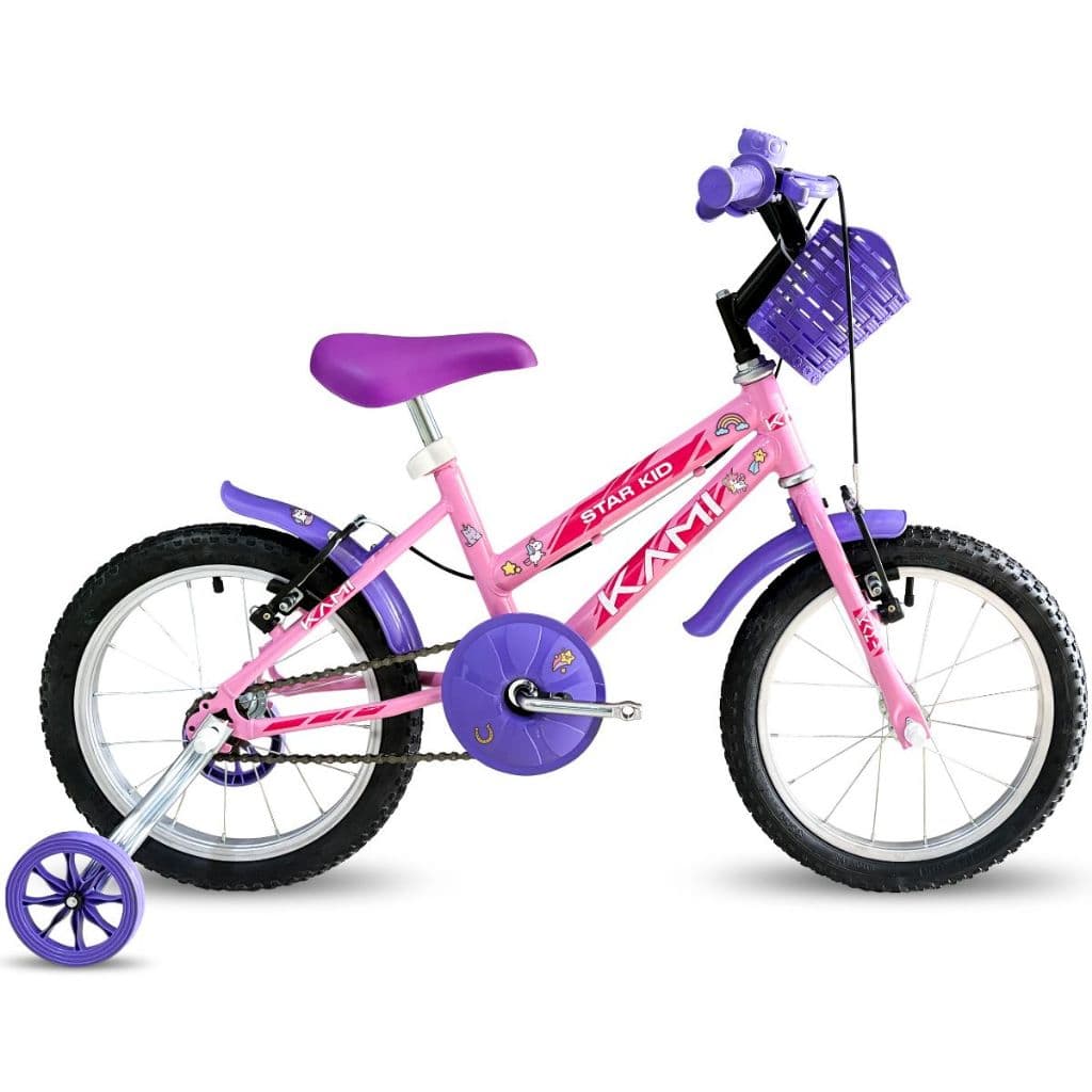 Bicicleta Infantil Star Kid Fadas Feminino Aro 16 C/ Rodas