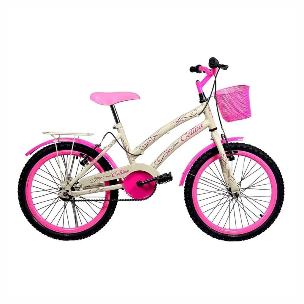 Bicicleta Infantil Colli Celina Ciça Aro 20 c/Cesta S/Marcha