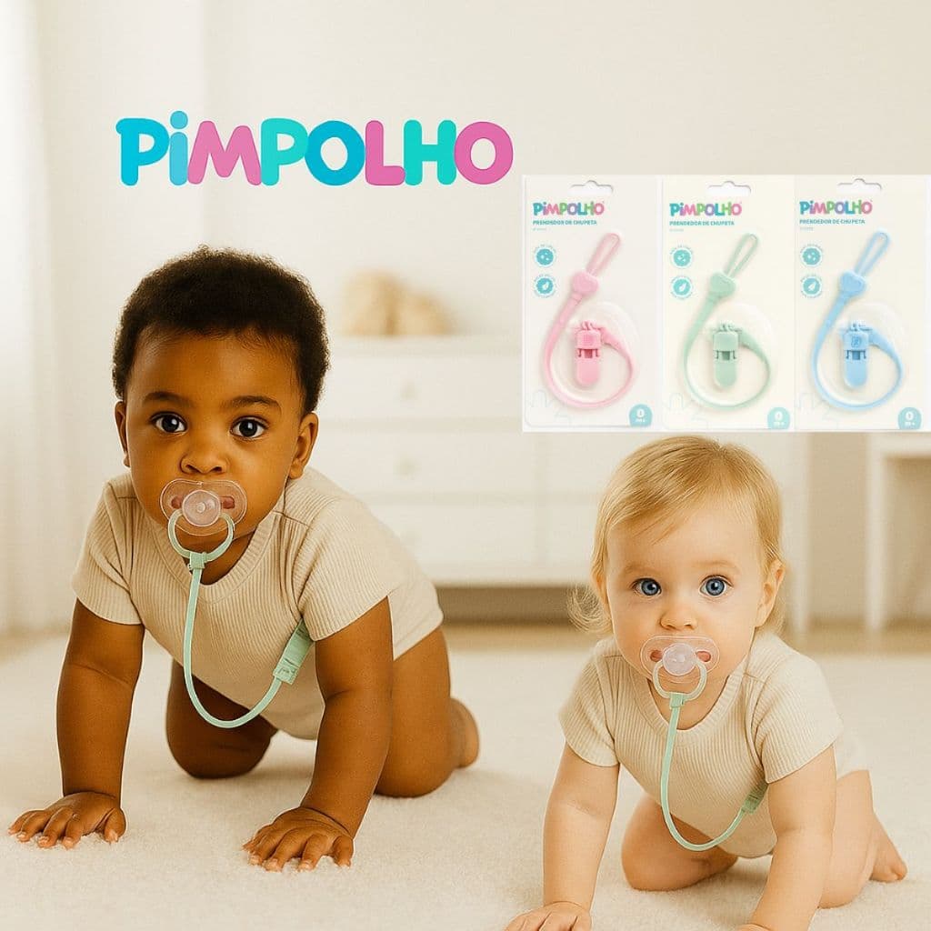 Prendedor De Chupeta Em Silicone para bebe infantil pimpolho