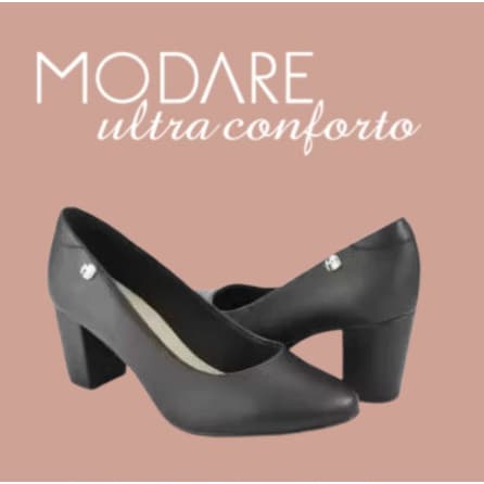 Sapato Scarpin Modare Ultraconforto Salto Bloco  7377105
