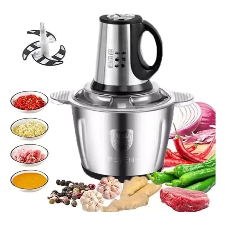 Picador De Alimentos 2L/3L/5L Moedor De Carne Mixer Elétrico Processador Cozinha Casa Alho - 110V/220V