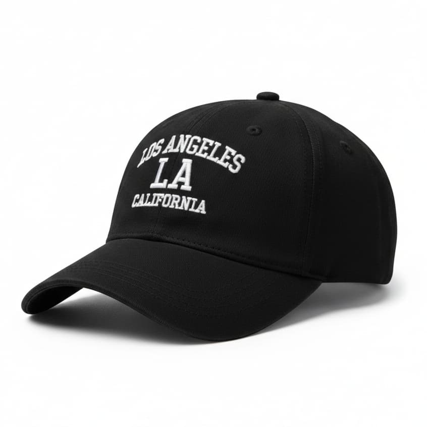 Boné Los Angeles LA California Premium Ajustável Bordado Unissex Aba Curva Casual Masculino Feminino