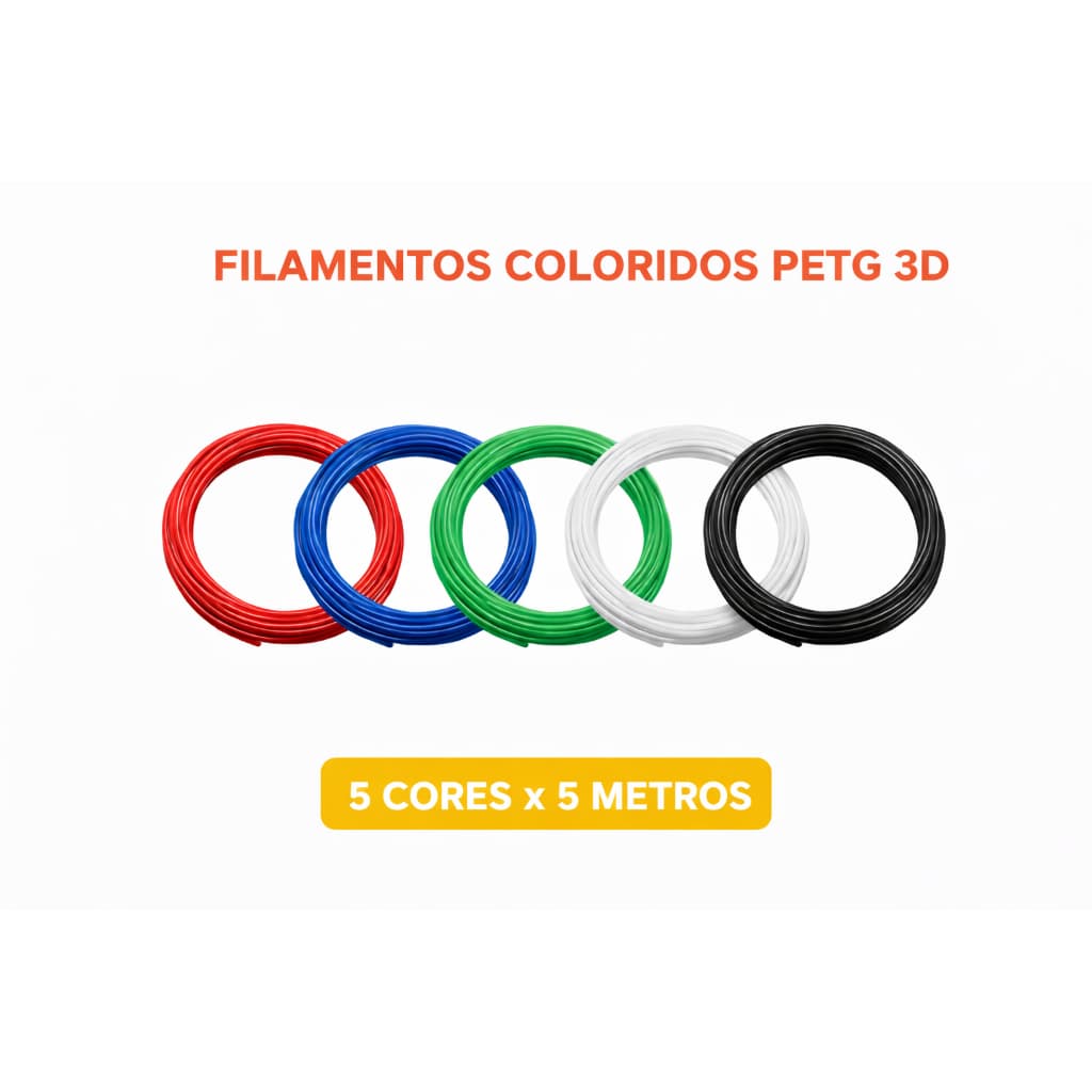 Refil Filamento PETG para Caneta Impressora 3D cores diversas