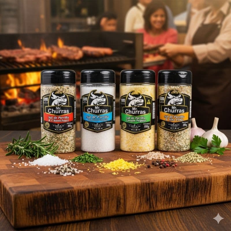 Kit 04 Sal de Parrilla Mr. Churras Premium Churrasco 500g