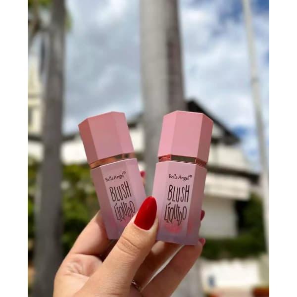 BLUSH LIQUIDO BELLE ANGEL - ALTA FIXAÇÃO - LONGA DURABILIDADE
