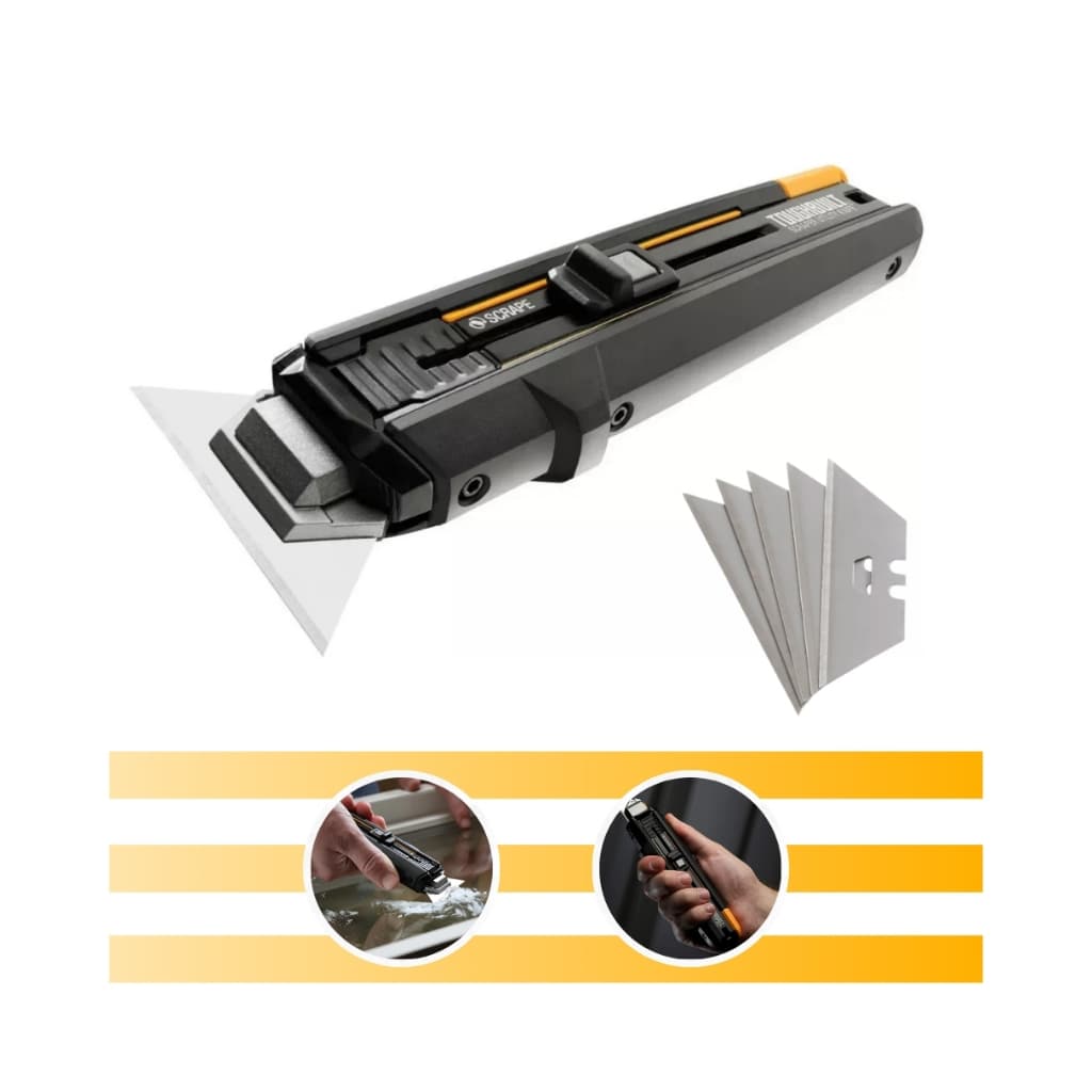 Estilete e Raspador Modelo TB H4S5 01 com 5 Lâminas Universal Toughbuilt