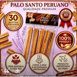 Palo Santo Peruano Legít  30  CORTE EXCLUSIVO  (Palitos) Limp energ  DESCARREGO + instruções uso