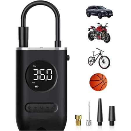 Mini Compressor de Ar Portatil Recarregavél Digital USB Calibrador Pneu Env io Imediato
