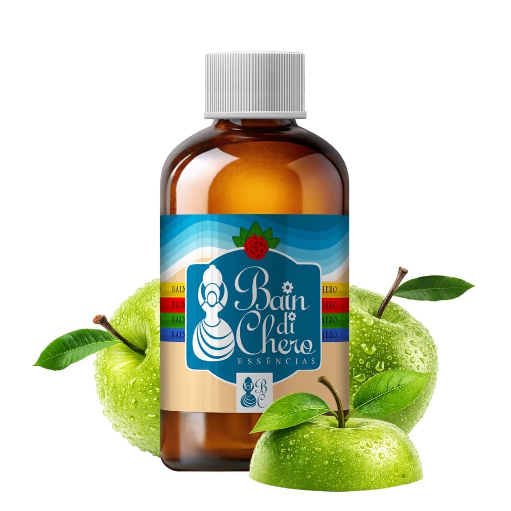 Essência Aromatizante Hidrossolúvel Para Aromatizantes Sabonetes e Cosmeticos - Maçã Verde 100ml