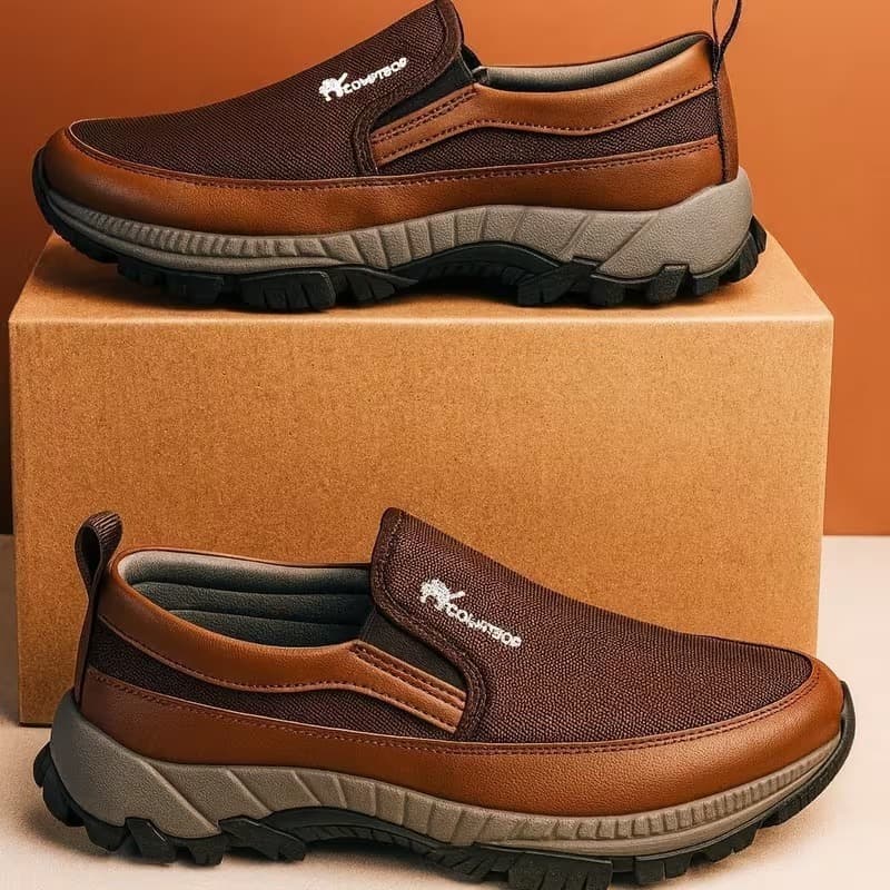Sapatênis sapatilha asculino Slip On Adventure Calce Fácil Caminhada Trabalho Casual Confortável