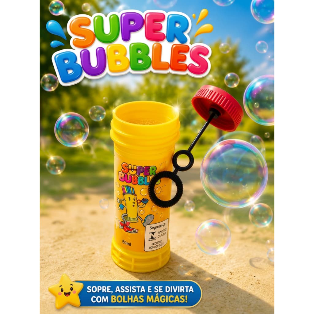 20 Bolha de Sabão Bolinha com Liquido Colorido Kit Festa Junina Atacado Lembrancinha Prenda Infantil