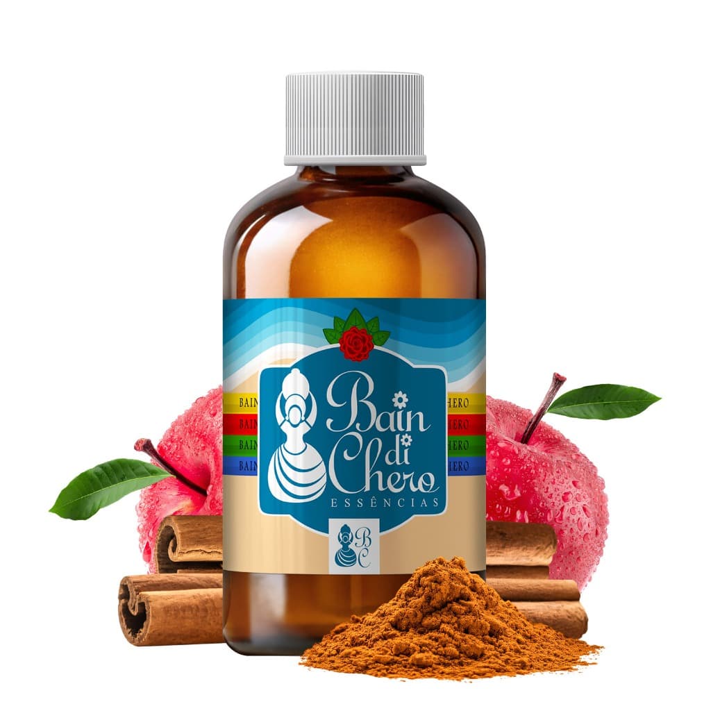 Essência Aromatizante Hidrossolúvel Para Aromatizantes Sabonetes e Cosmeticos Maçã com Canela 100ml