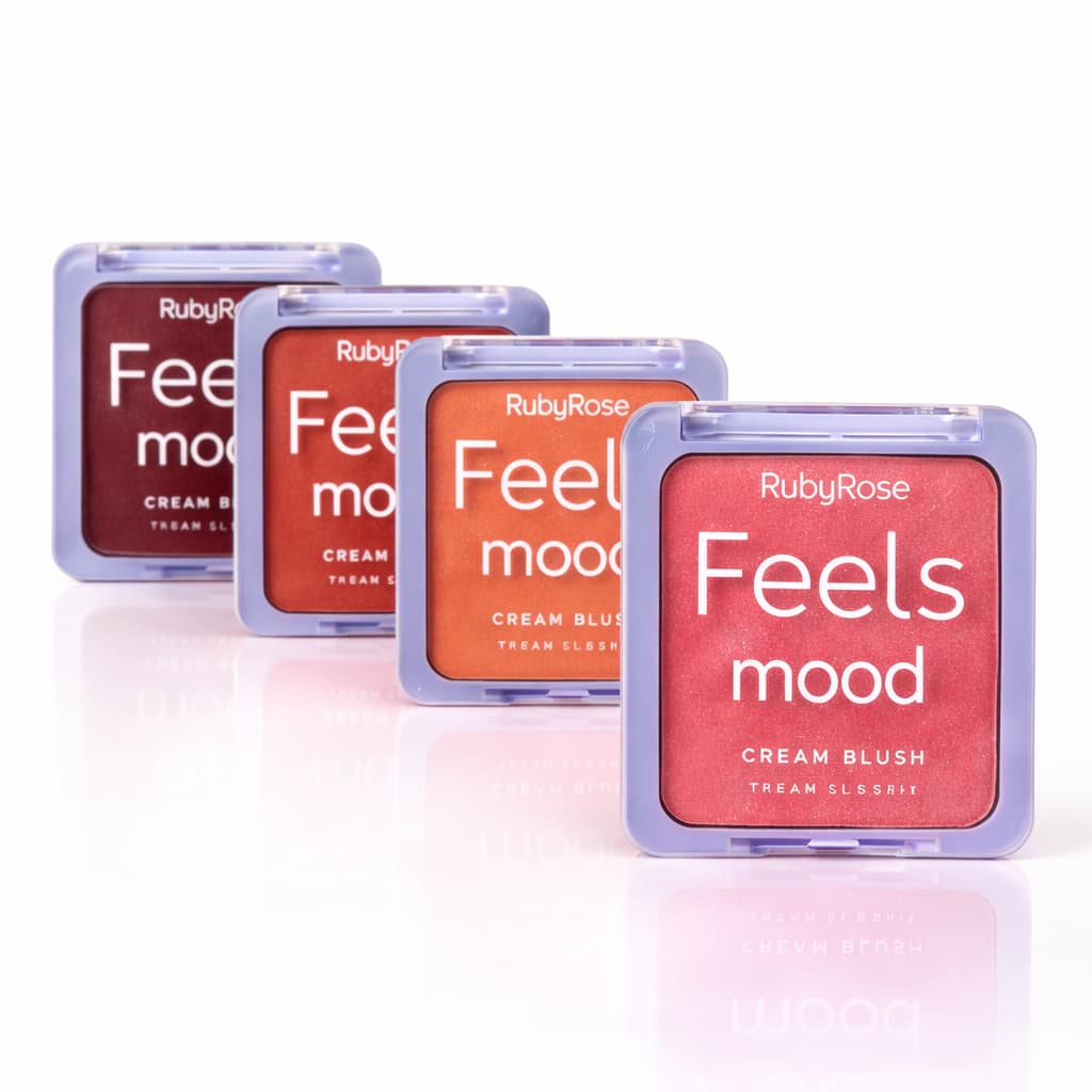 BLUSH CREMOSO MOOD RUBY ROSE Alta Pigmentação Natural 9,4g
