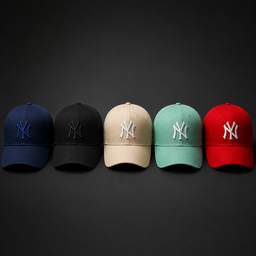 BONÉ NY New Yorc Bordado Aba Curva Unissex Ajustável Estilo Streetwear Casual Várias Cores - Envio Imediato