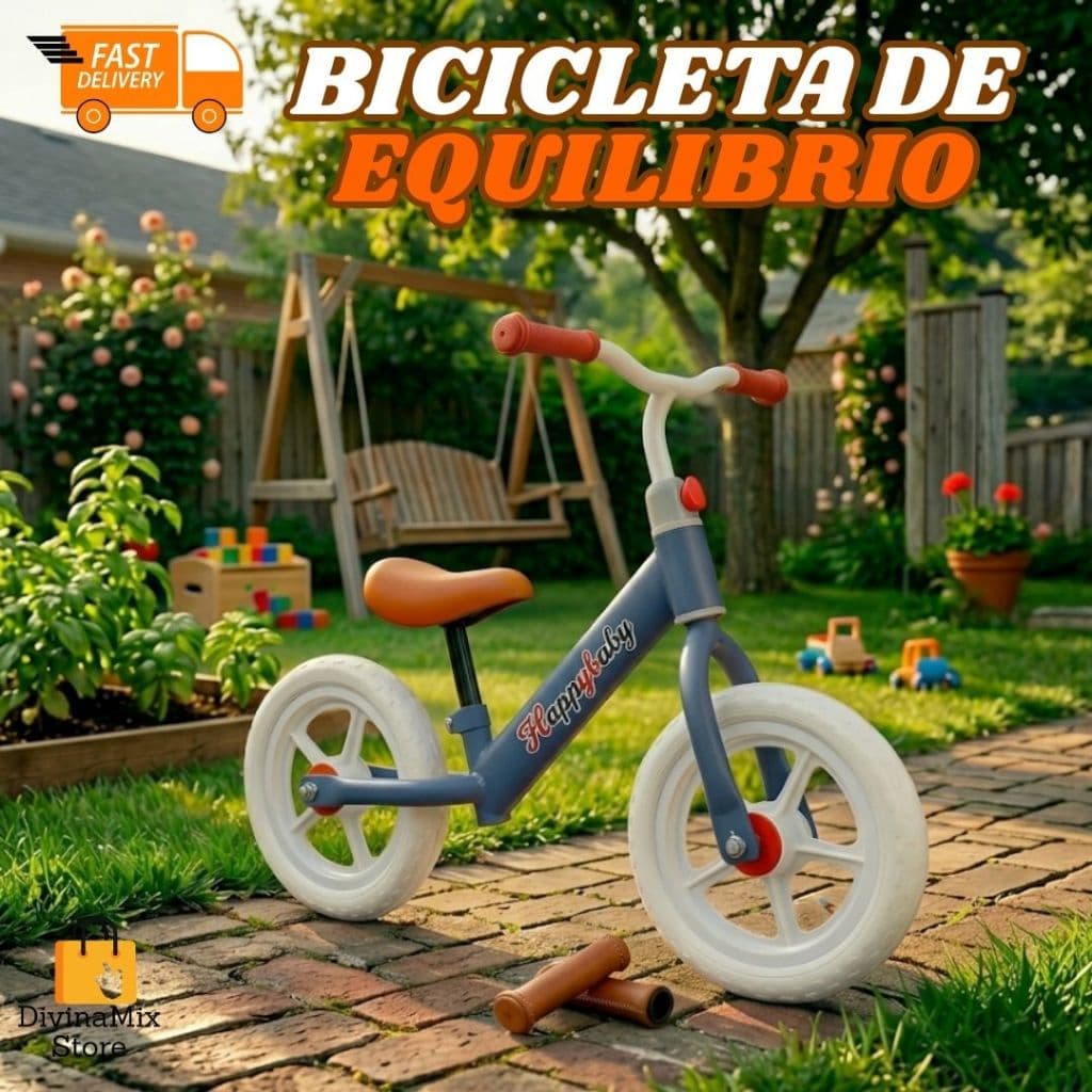 Bicicleta de Equilíbrio Infantil sem Pedal – Ideal para Crianças Aprenderem a Pedalar, Usar em Parques, Quintal e Passei