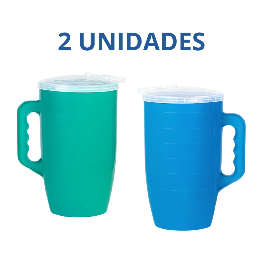Kit 02 Jarras Plásticas Grande 4 Litros Resistente Para Restaurantes Festas Casa Churrasco