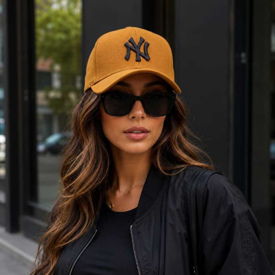 Boné Aba Curva Estilo N.Y. Unissex Ajustável Casual Bordado Estilo Urbano Confortável