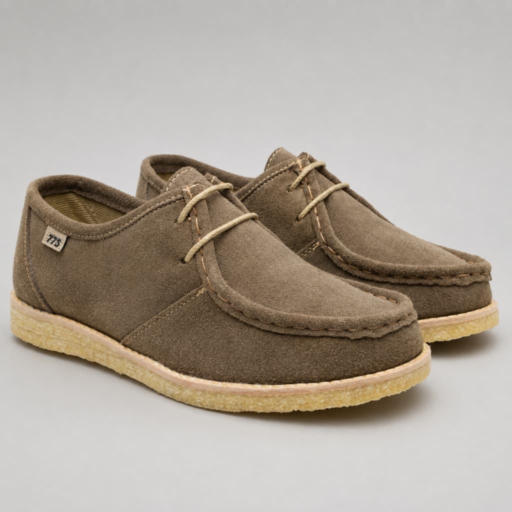 Sapato Mocassim Casual 775 Vintage Couro Camurça Sola Crepe London Social