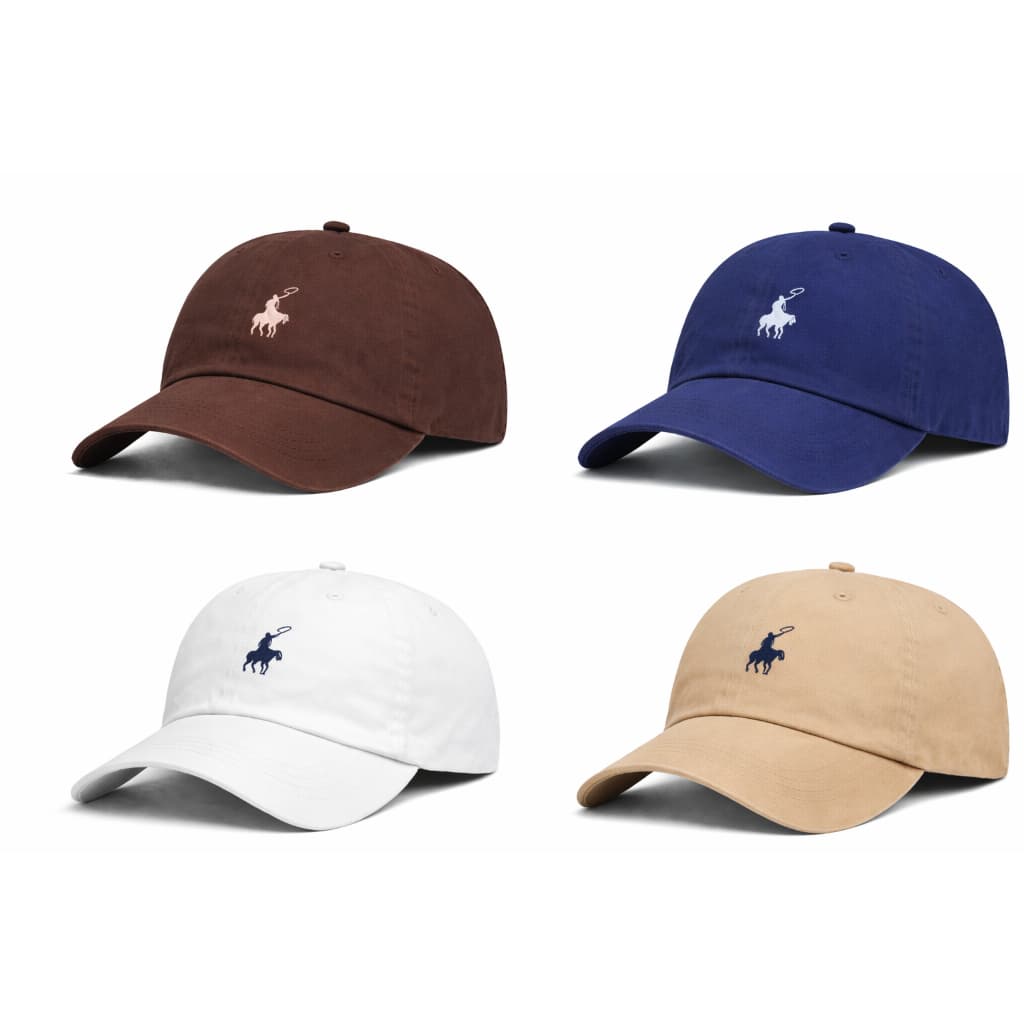 Boné Aba Curva Strapback Bordado Tecido Lavado Masculino