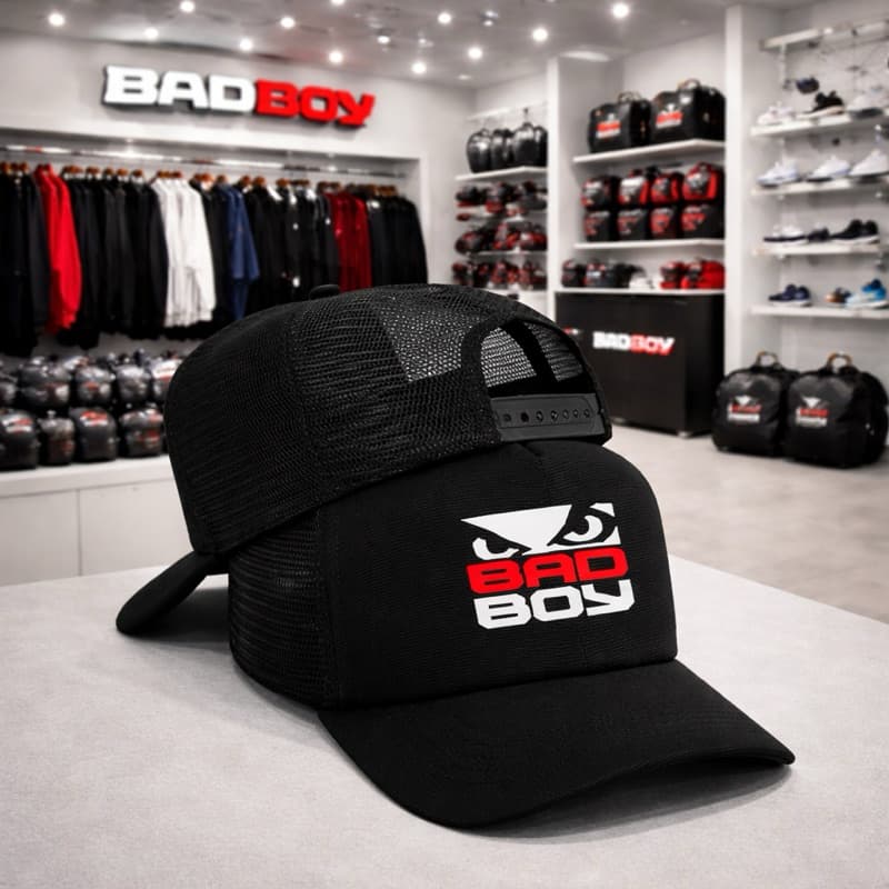 BONÉ BEISEBOL ESTILO TRUCKER TELINHA ABA CURVA BADBOY UNISSEX ACABAMENTO PREMIUM LANÇAMENTO