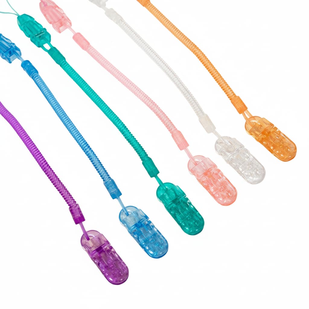 Kit 3 Prendedores de chupeta Mola Cores