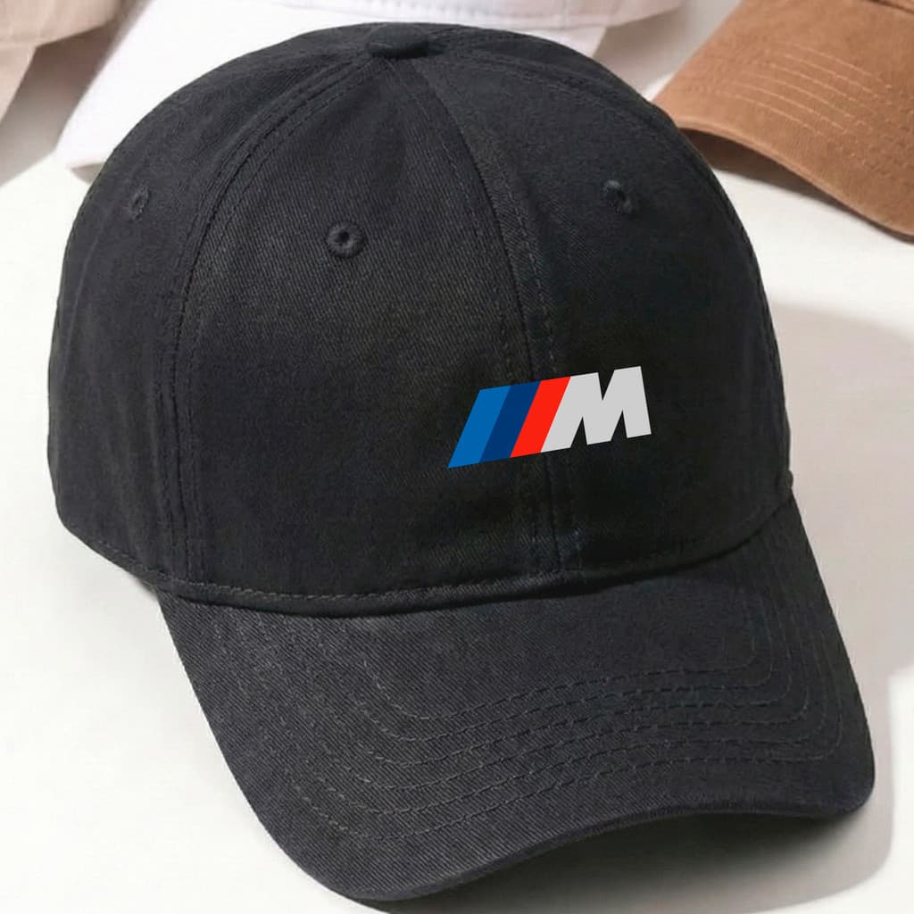 Boné Masculino Preto BMW M Power Logo – Aba Curva Motorsport Luxo