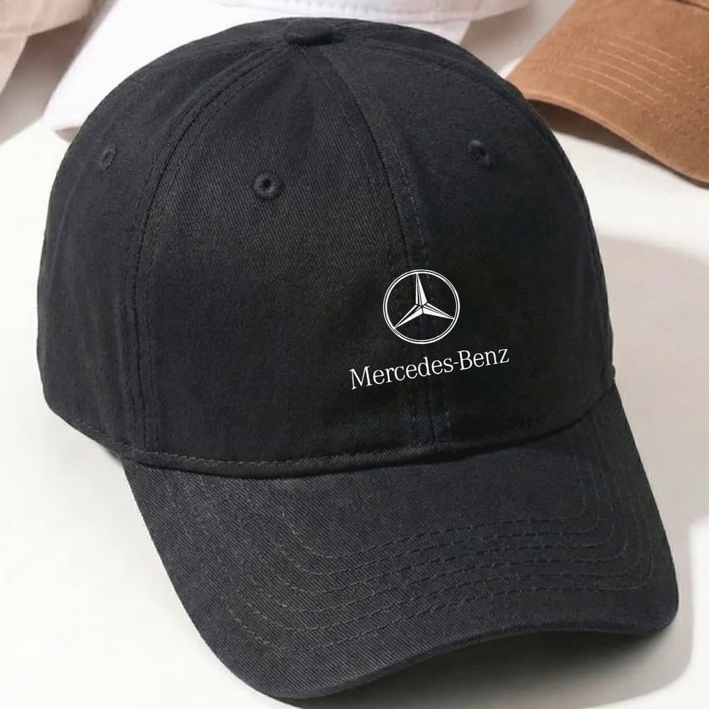 Boné Aba Curva Mercedes-Benz Logo Estrela – Modelo Carro Luxo Premium