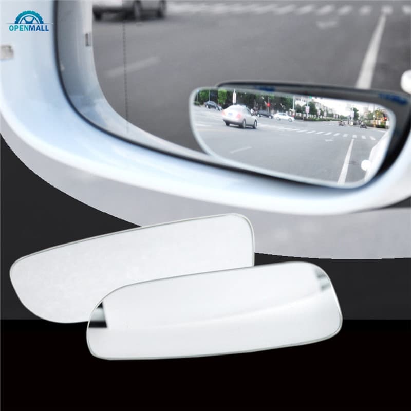 OM 2Pcs Car Blind Spot Ajustarabe Espelhos Frameless 360 Graus Rotate Oway Vidro Convexo Grande Angular Vista Traseira