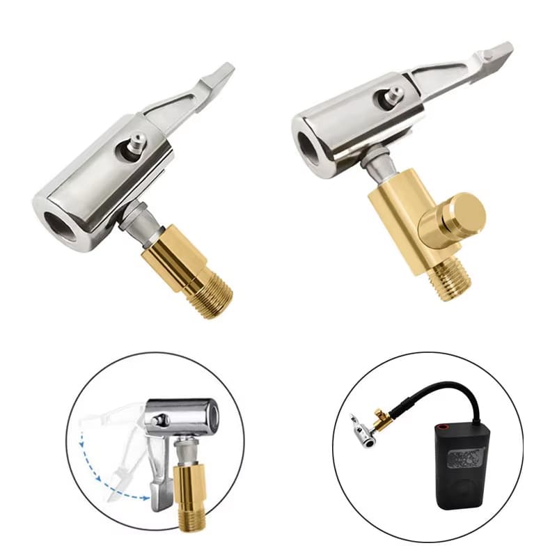 Compressor De Mandril De Ar Para Pneu De Carro , Com Conector Farpado Reparo De Mangueira Bomba Inflável Portátil