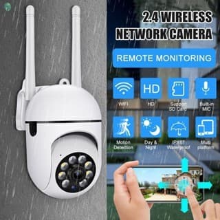 RUI 360 Graus 1080P FHD Câmera WiFi CCTV De Segurança IP-IP66 À Prova D'água IR Visão Noturna Flash Light