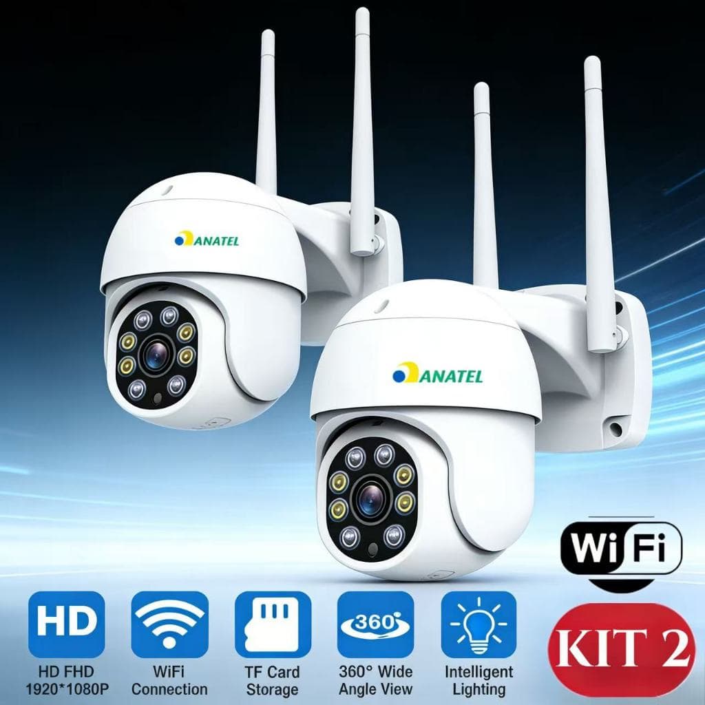 Câmera De Segurança Infravermelha À Prova D'água Com 360 ° Luz LED Externa Sem Fio , Wi-Fi 2.4G , G4