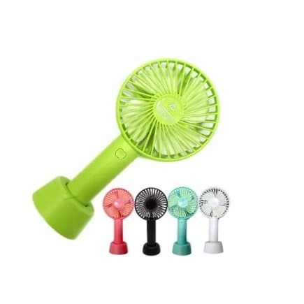 Ventilador Portátil Mini De Mão Mesa Recarregavel Usb Led com cabo-G