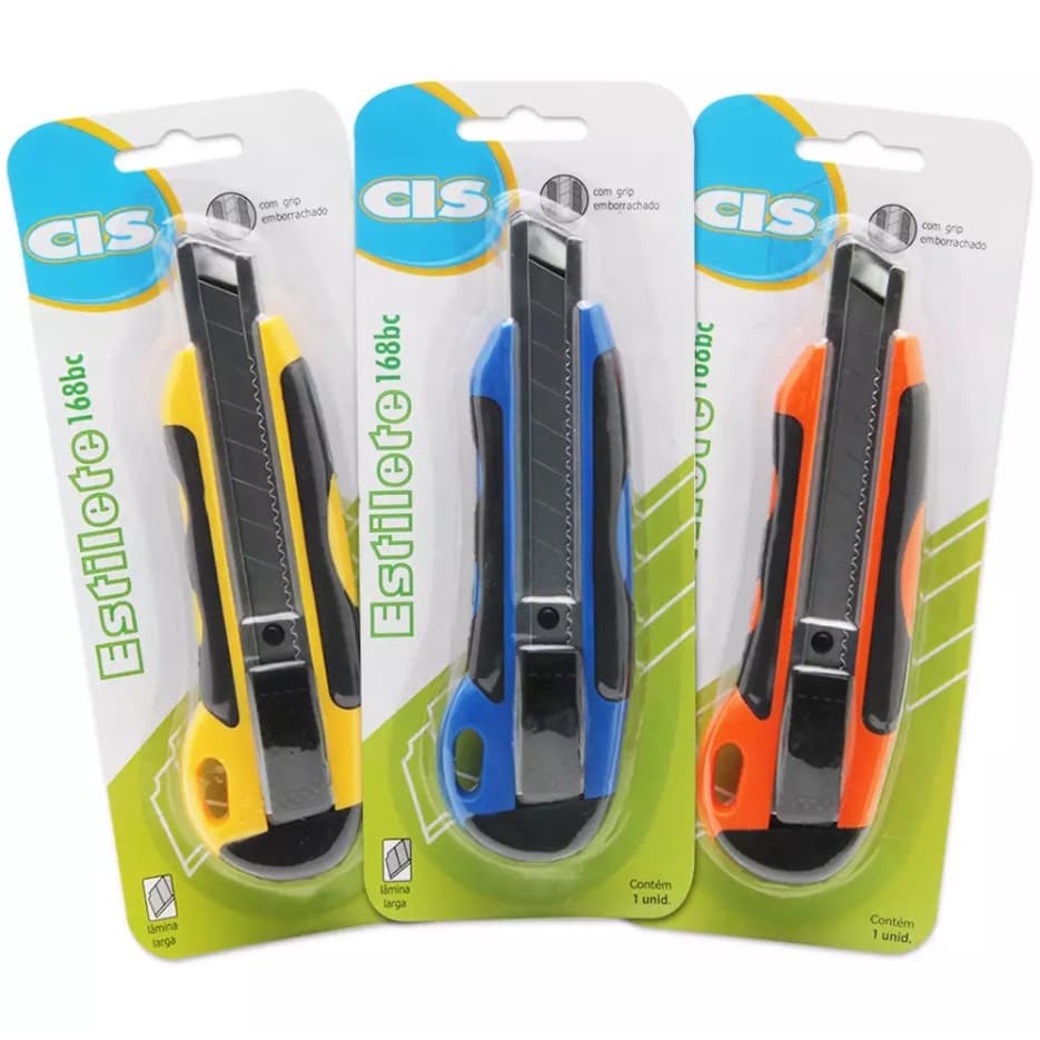Estilete 168bc  Largo 18mm Emborrachado - Cis