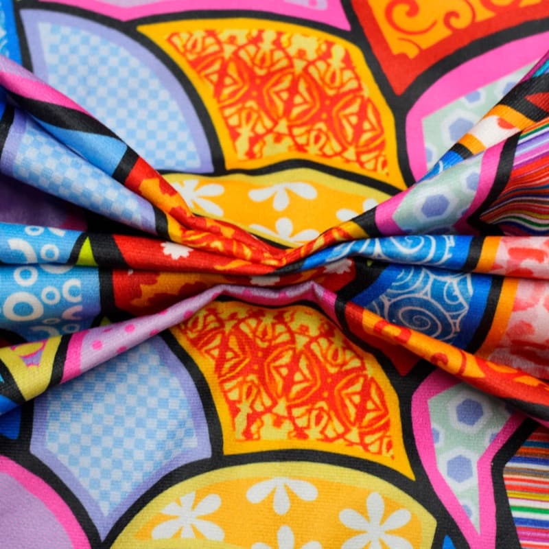 Tecido Veludo Romero britto - Ibirapuera -5756 (Lucca 5950)