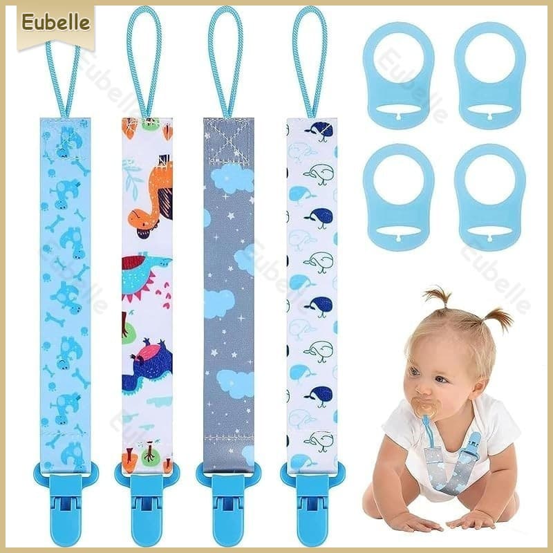 4 Prendedores de Chupeta + 4 Adaptadores Universal ou 6 Conjunto Prendedor De Chupeta Bebê
