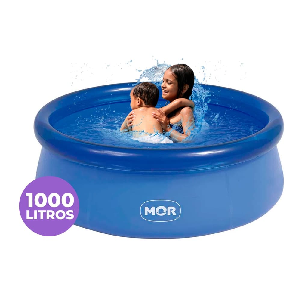 Piscina Redonda Borda Inflável Infantil 1000 Litros Resistente