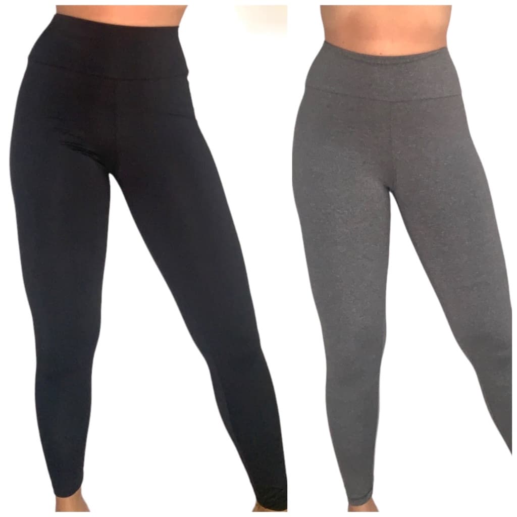 Calça Legging Leg Suplex Cós Duplo Básica Feminina Fitness Academia FitLin Grossa Esportiva Yoga Pilates Funcional Roupa De Inverno Adulto