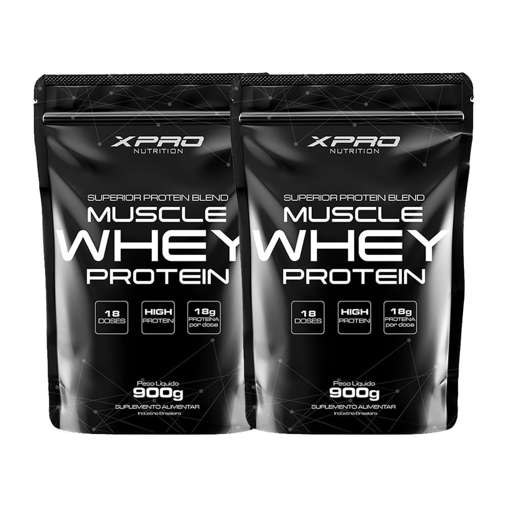 Kit 2x Whey Protein Muscle Whey 900g - XPro Nutrition