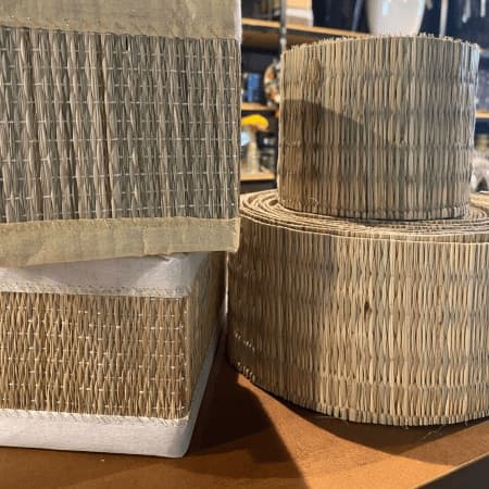 Junco Natural para Chinelo Artesanato Decoração Caixas 2mt x 20cm